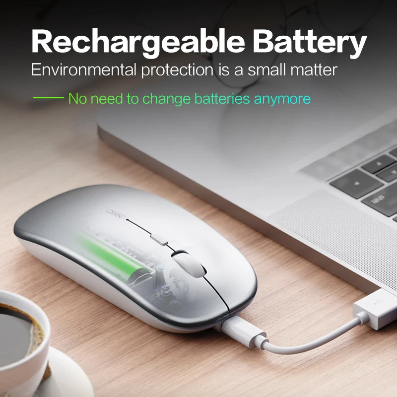 wireless mouse wireless optical mouse INPHIC M1PRO Wireless Mouse Rechargeable Silent Mouse Bluetooth Three-mode Wireless Power Display + TYPE-c Charging