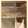 10pc Acrylic Transparent Hanger,Shiny Golden Powder Wardrobe Storage Organizer Racks,Ultra-Thin Space Saving Laundry Hanger,Pink 1