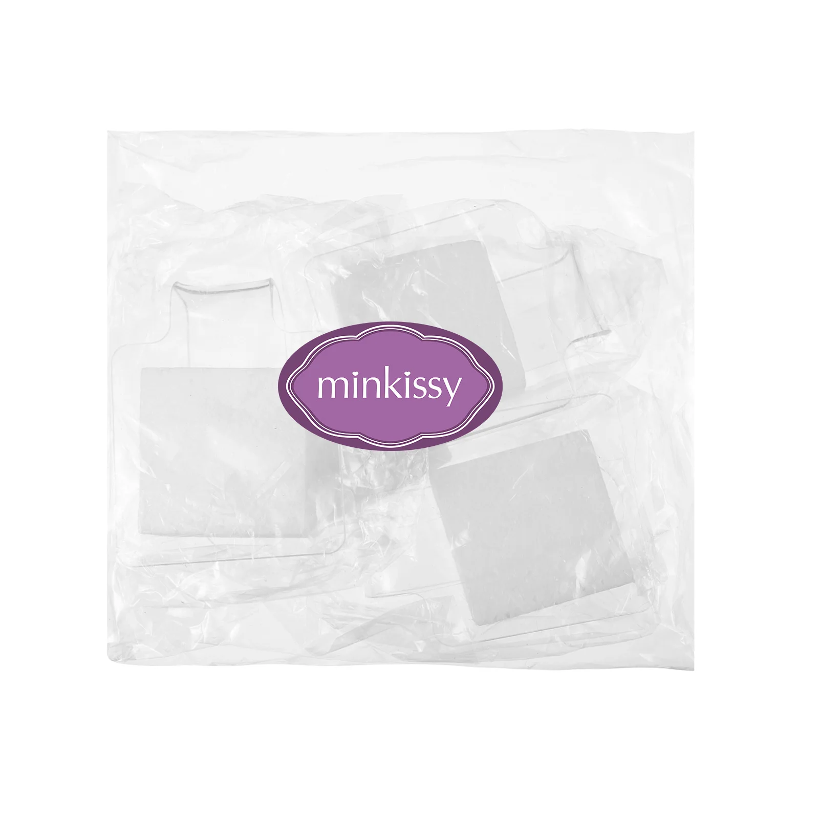 3pcs MinkissyAcrylic Makeup Mixing Tray Clear Hand-held for Cosmetics Nail