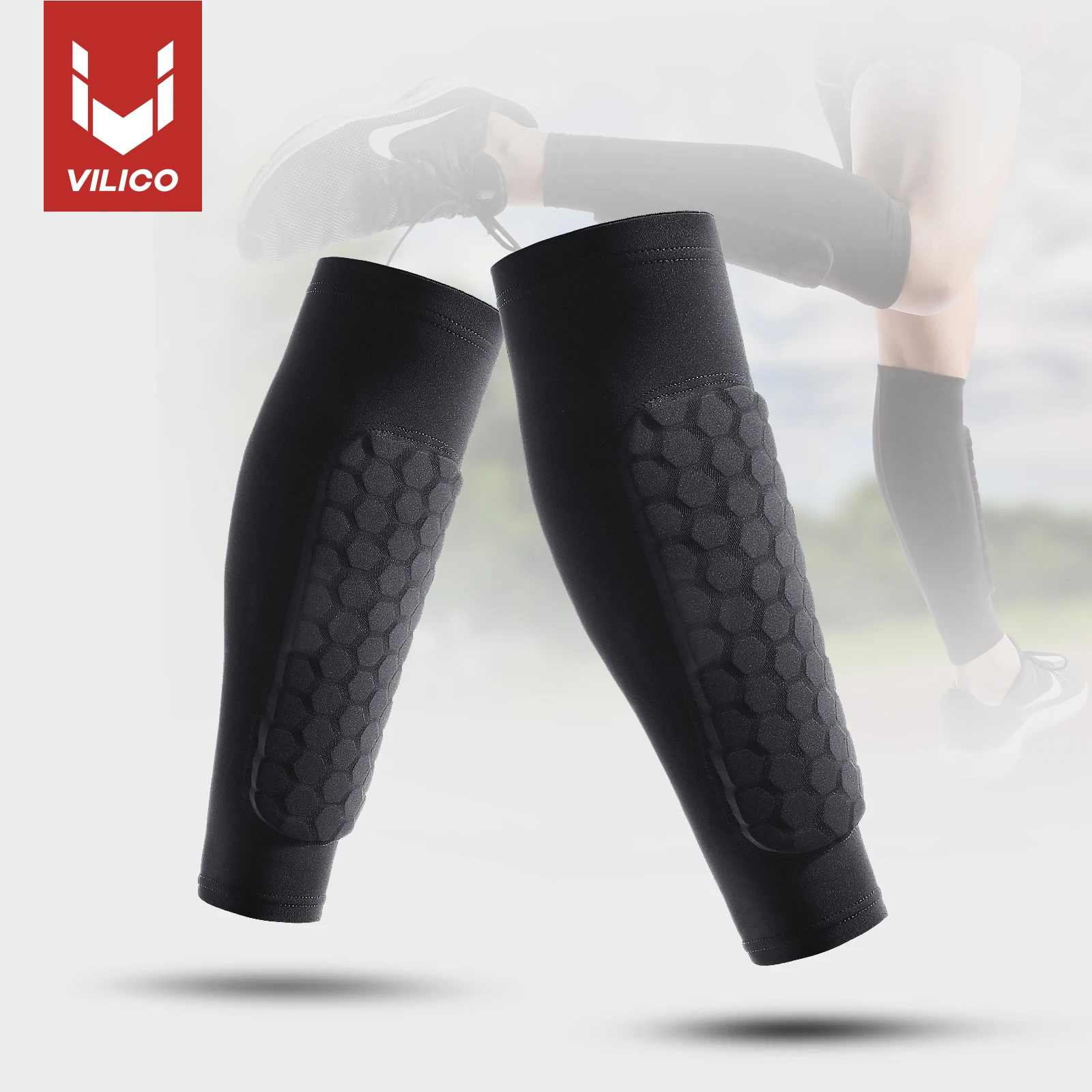 Shockproof Honeycomb Nylon Leg Sleeves & Shin Guards