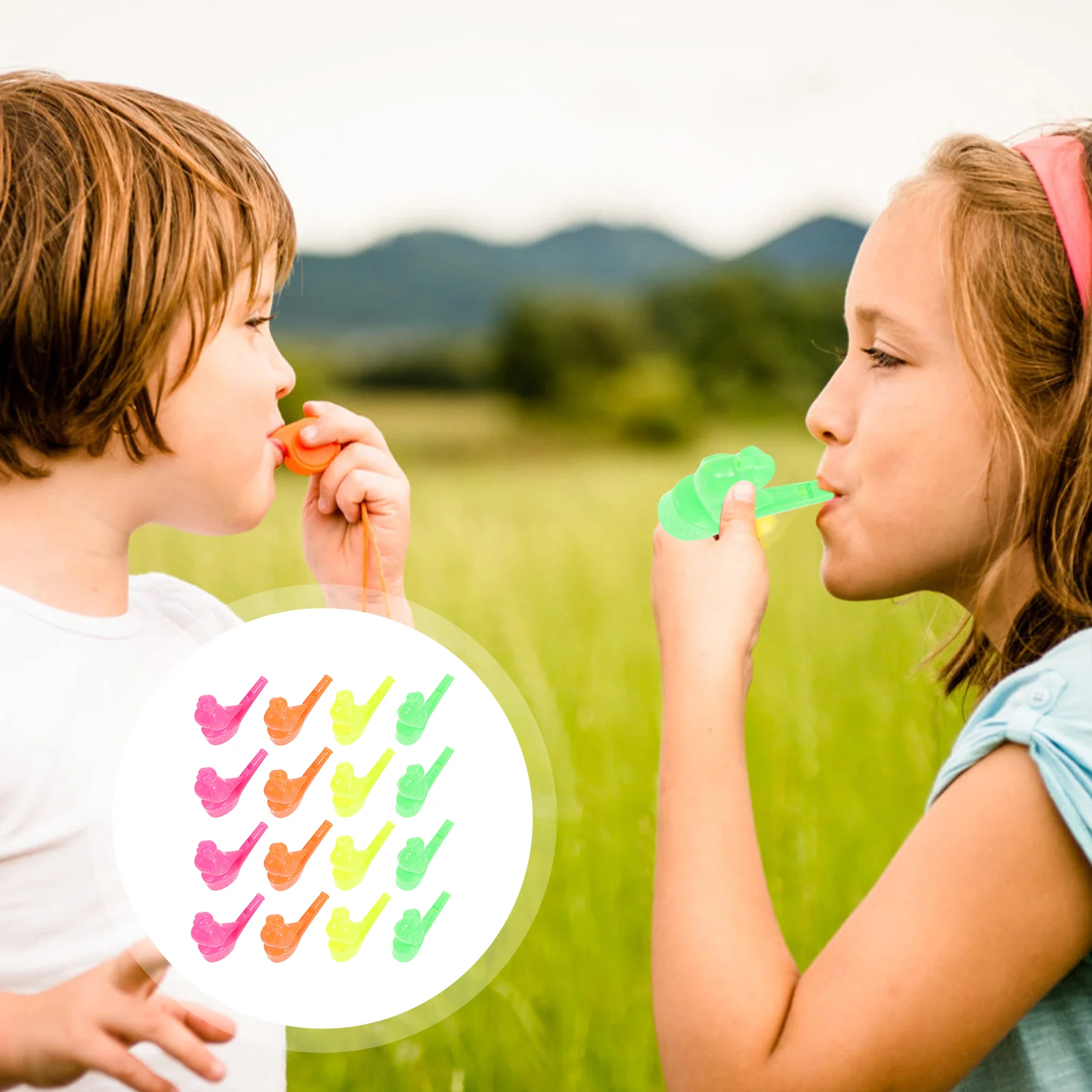 16 Pcs Water Bird Whistle Baby Educational Toys for Toddlers Plaything Musical Plastic Small Whistling Playthings Kids