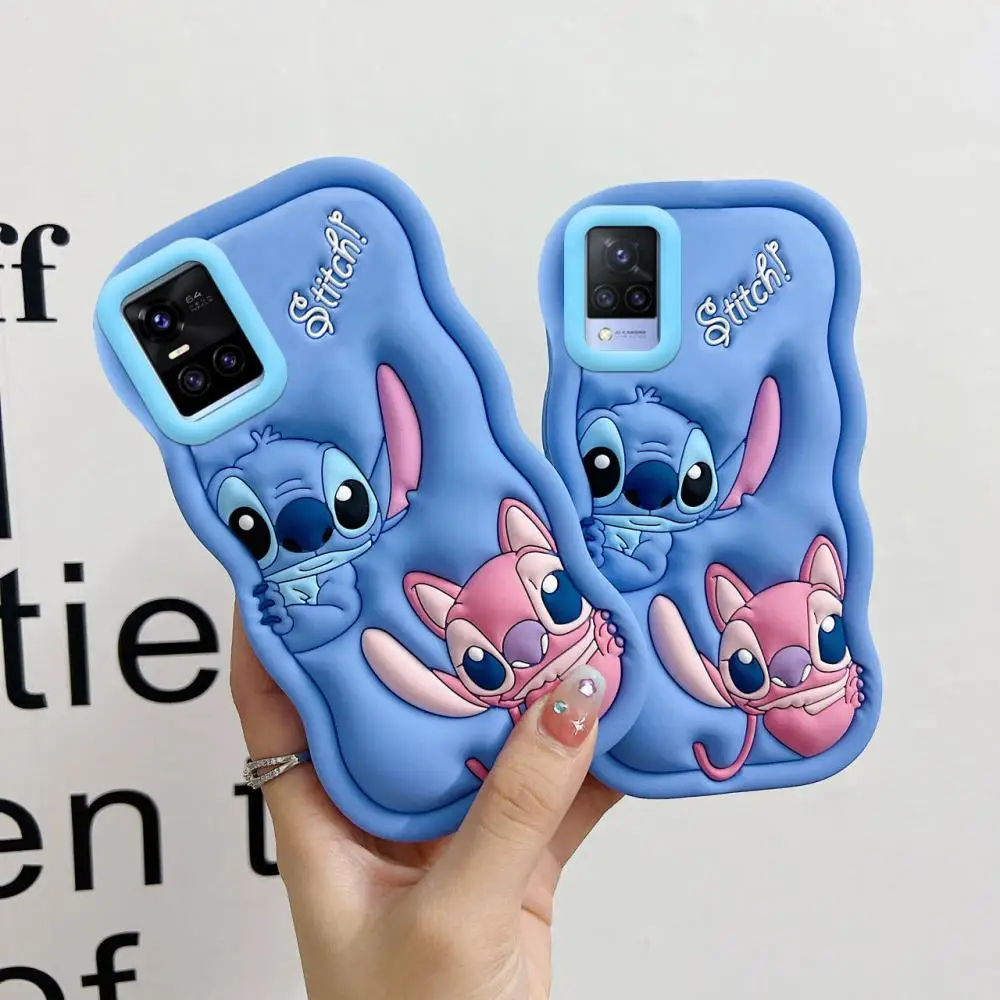 

Kawaii Stitch Cartoon Phone Case for Vivo Y35 Y77 Y33S Y20 Y11 Y11S Y12 Y15S Y15A Y20 Y21 Y30 Y51 V20 V21 V23 Silicone Cover