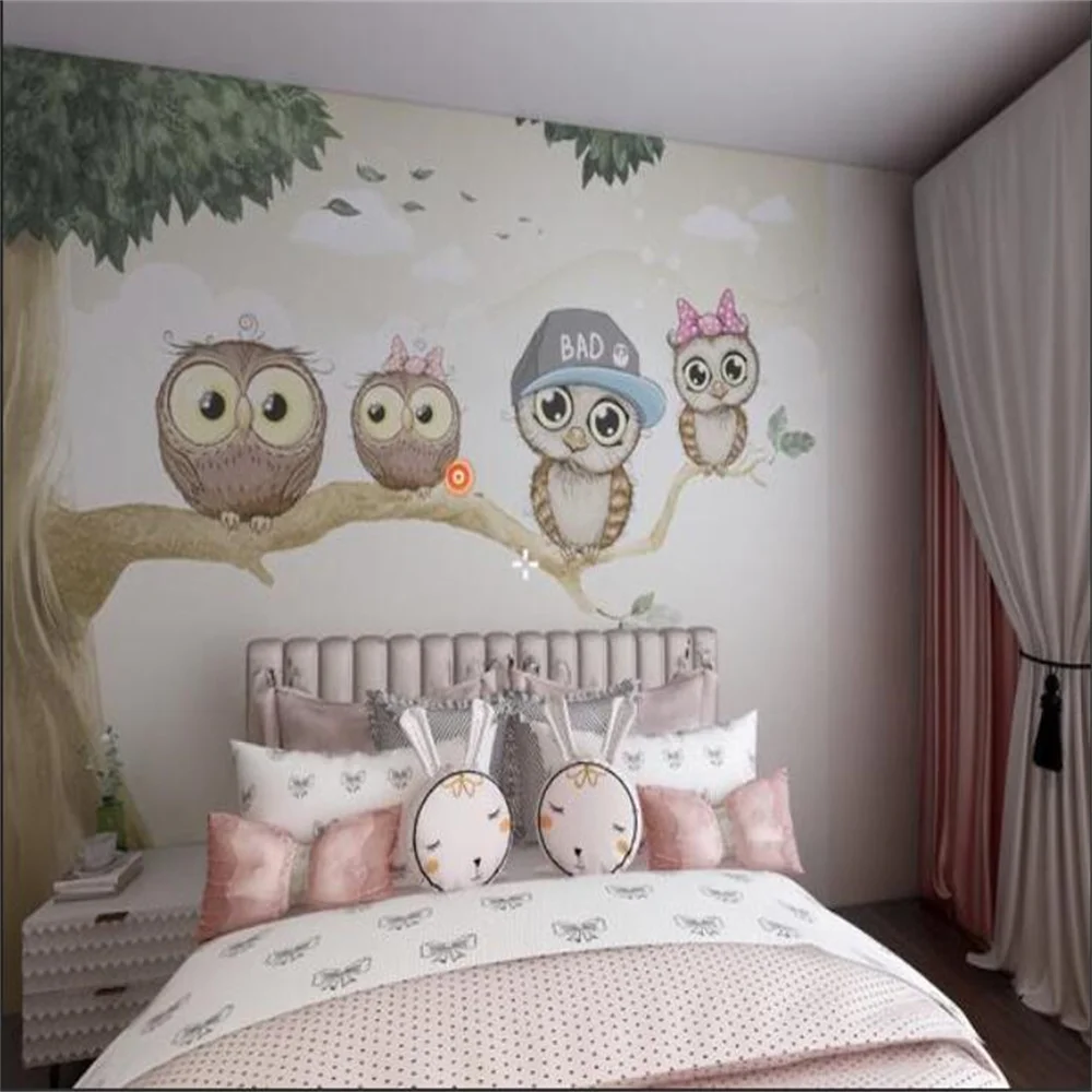 Xuesu Custom 3D-8D photo wallpaper mural children's room beautiful princess cartoon anime girl child bedroom painting fairy girl round drill diamond painting 35 35cm