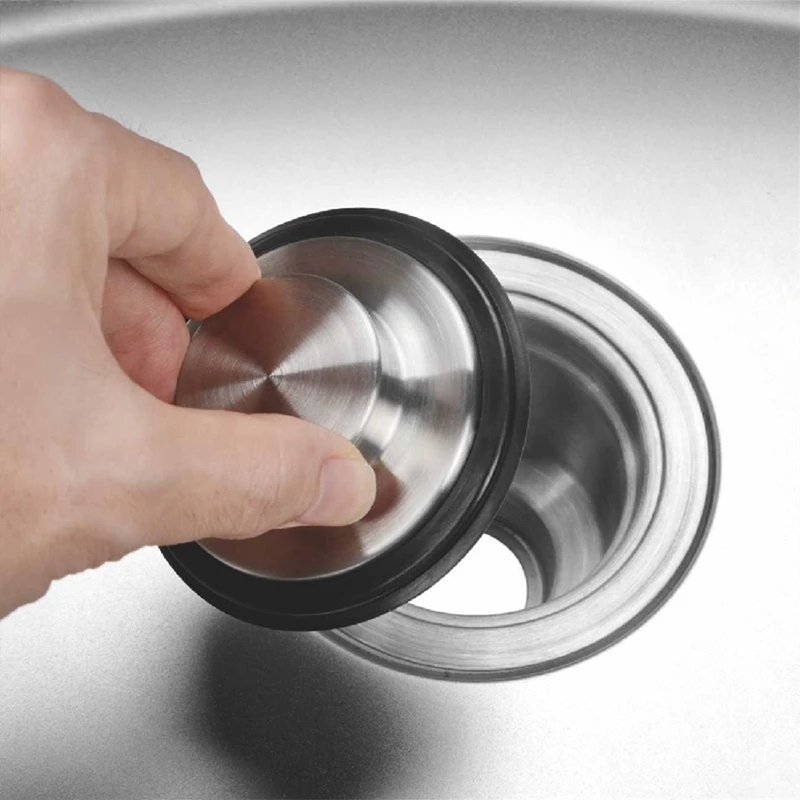 2pcs Kitchen Sink Plug Round Leakage-proof Bathtub Drain Cover Universal Kitchen Sink Cover Stopper Bathroom Supplies Hardware