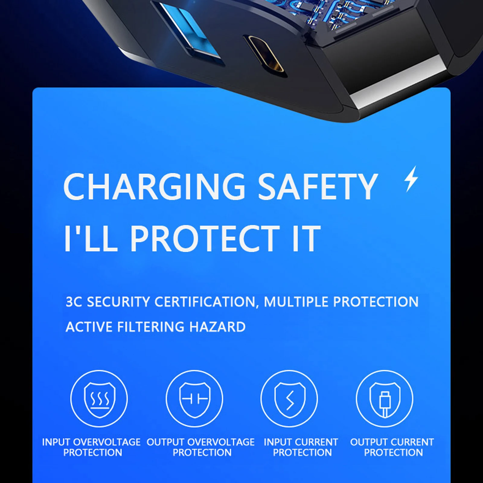 Newly Upgraded Intelligent Power Outage PD Fast Charging Mobile Phone Charger With Digital Display. Can be Used for_voghion.com