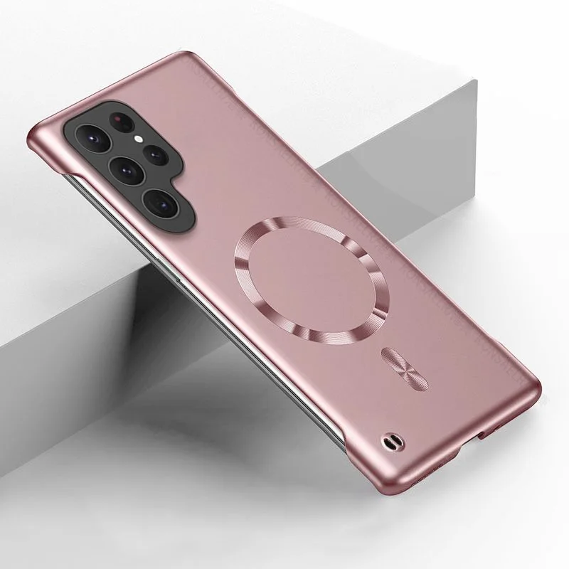 Enhanced Magnetic Wireless Charging Metal Paint Frameless Case Cover