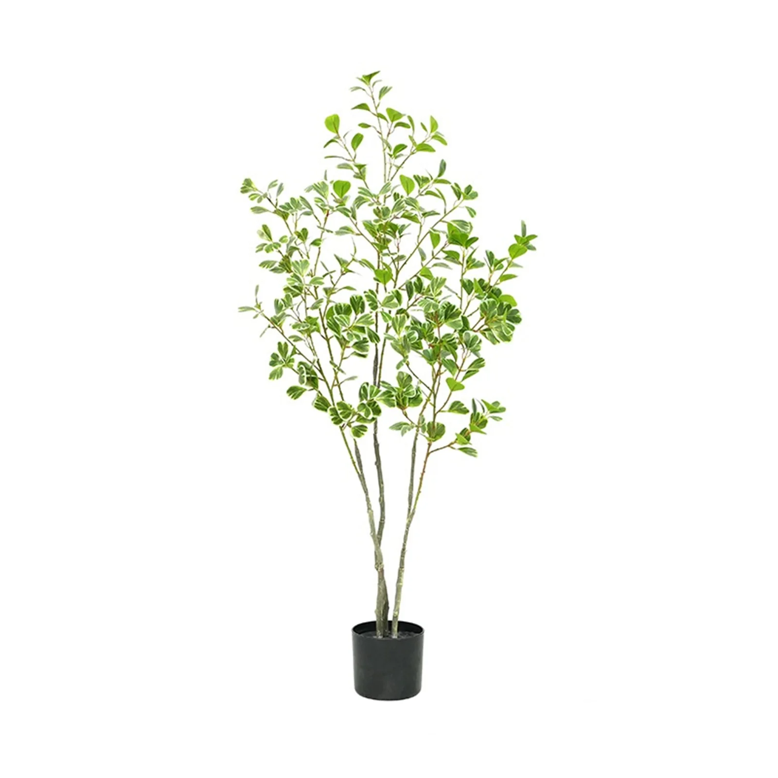 Künstlicher Ficus-Baum, simulierter Ficus-Baum mit Blättern, gefälschter Baum, künstliche Grünpflanzen für Wohnzimmer, Balkon, Eckdekoration – Detail 4