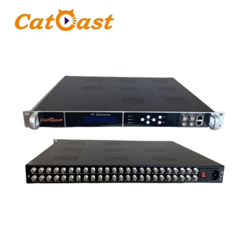 

Cable TV Digital Headend 24 FTA ISDBT Tuner to IP Gateway Receiver multiplexed hardware ISDBT Tuner Receiver