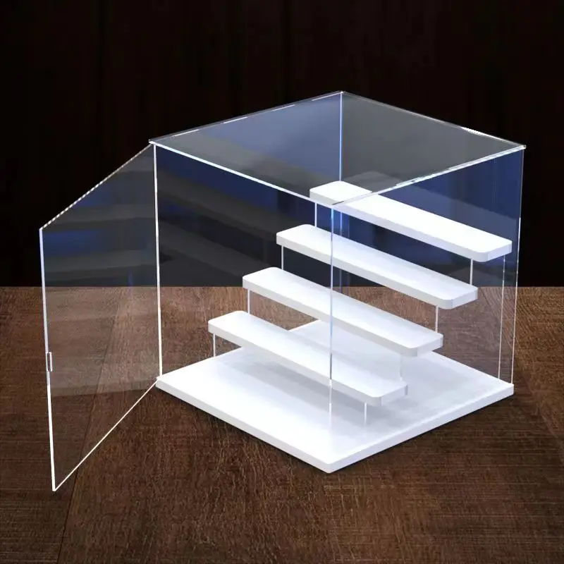 Boîte D'affichage Acrylique Transparente CEET, Vitrine Anti - Poussière Multifonctionnelle D