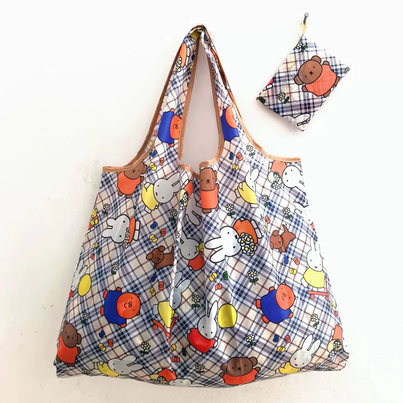 Eco-friendly Miffy Extra Large Folding Waterproof Tote Bag