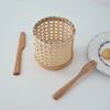 Rattan Chopsticks Storage Handmade Spoon Organizer Holder Pencils Organization 5