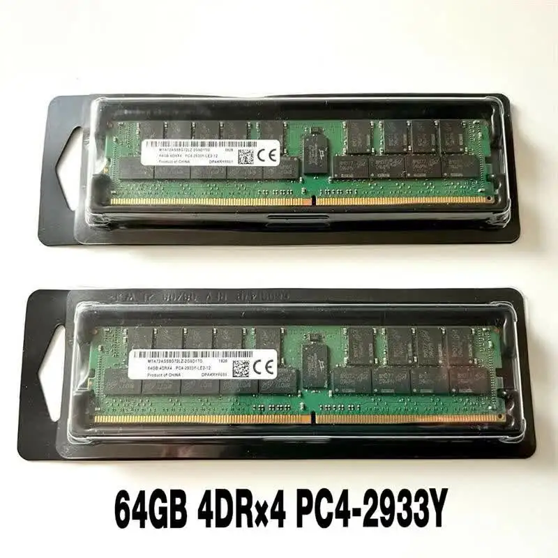 1PCS RAM 64G DDR4 2933 Server Memory MTA72ASS8G72LZ-2G9D1 64GB 4DR