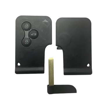 Okey Remote Car Key Shell Cover Case per Renault Clio Logan Megane 2 3 Koleos Scenic Car Key Cover con piccola chiave 3 pulsanti - Okey Remote Car Key Shell Cover Case per Renault Clio Logan Megane 2 3 Koleos