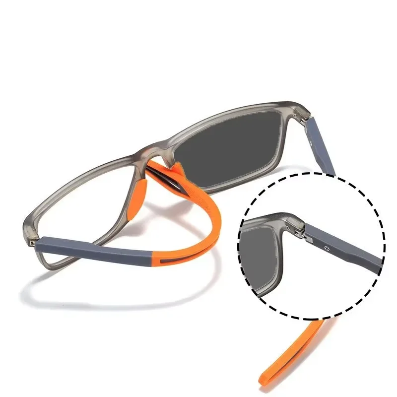 Men Ultralight Photochromic Glasses TR90 Frame Myopia Eyeglasses Women Male Vintage Color Changing Eyewear 0 To -4.0