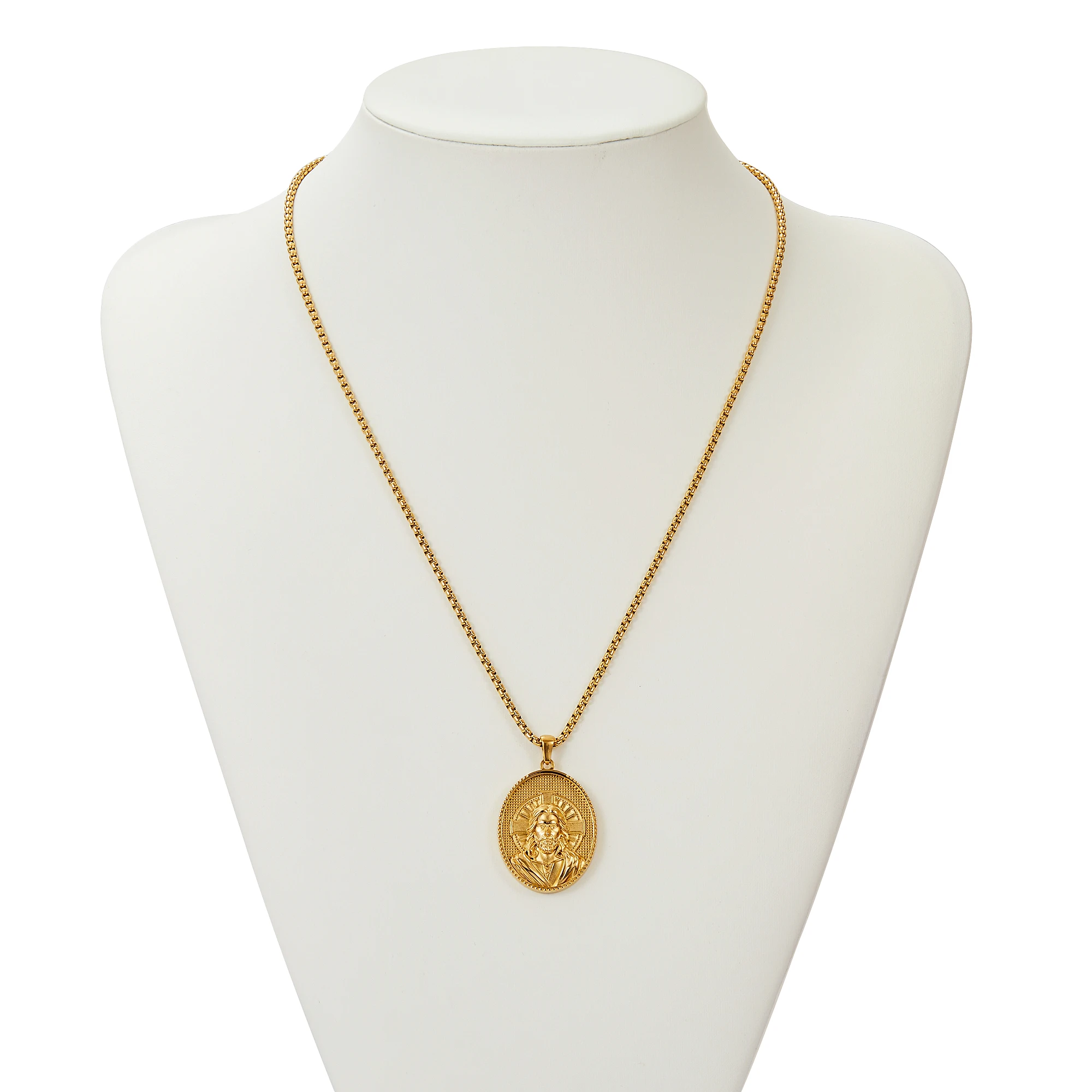 Gold Jesus Cross Necklace 6