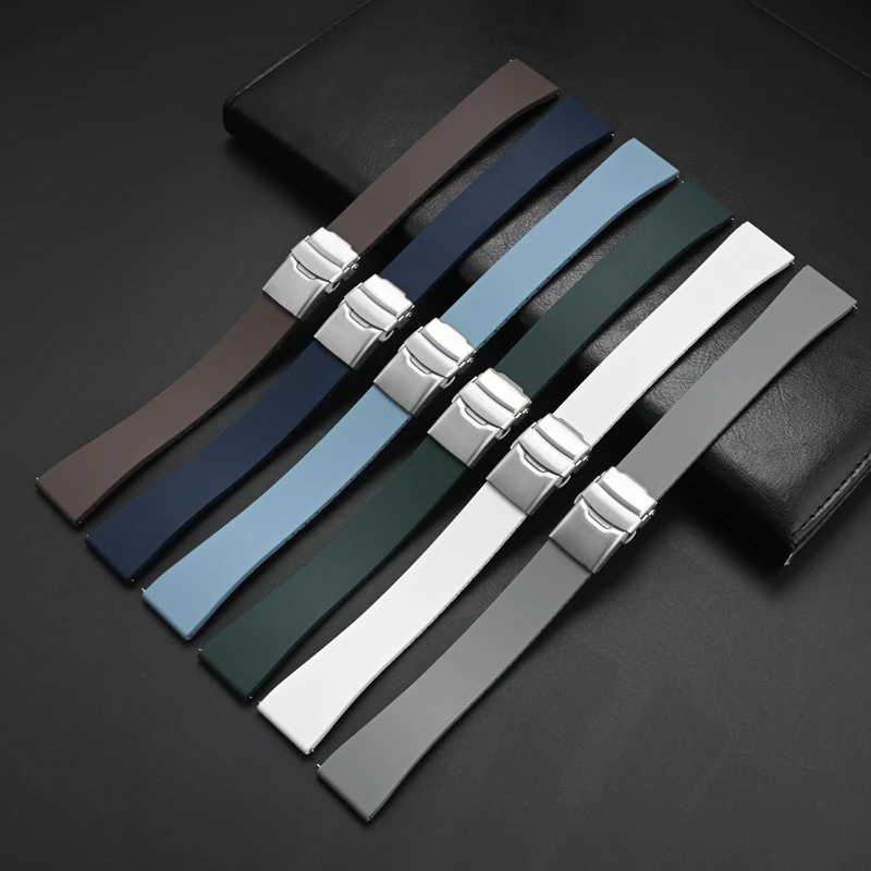 フォースナー　klip　ラグ幅19mm High Grade FKM Fluoro Rubber Watch Band 18mm 19mm 20mm 21mm