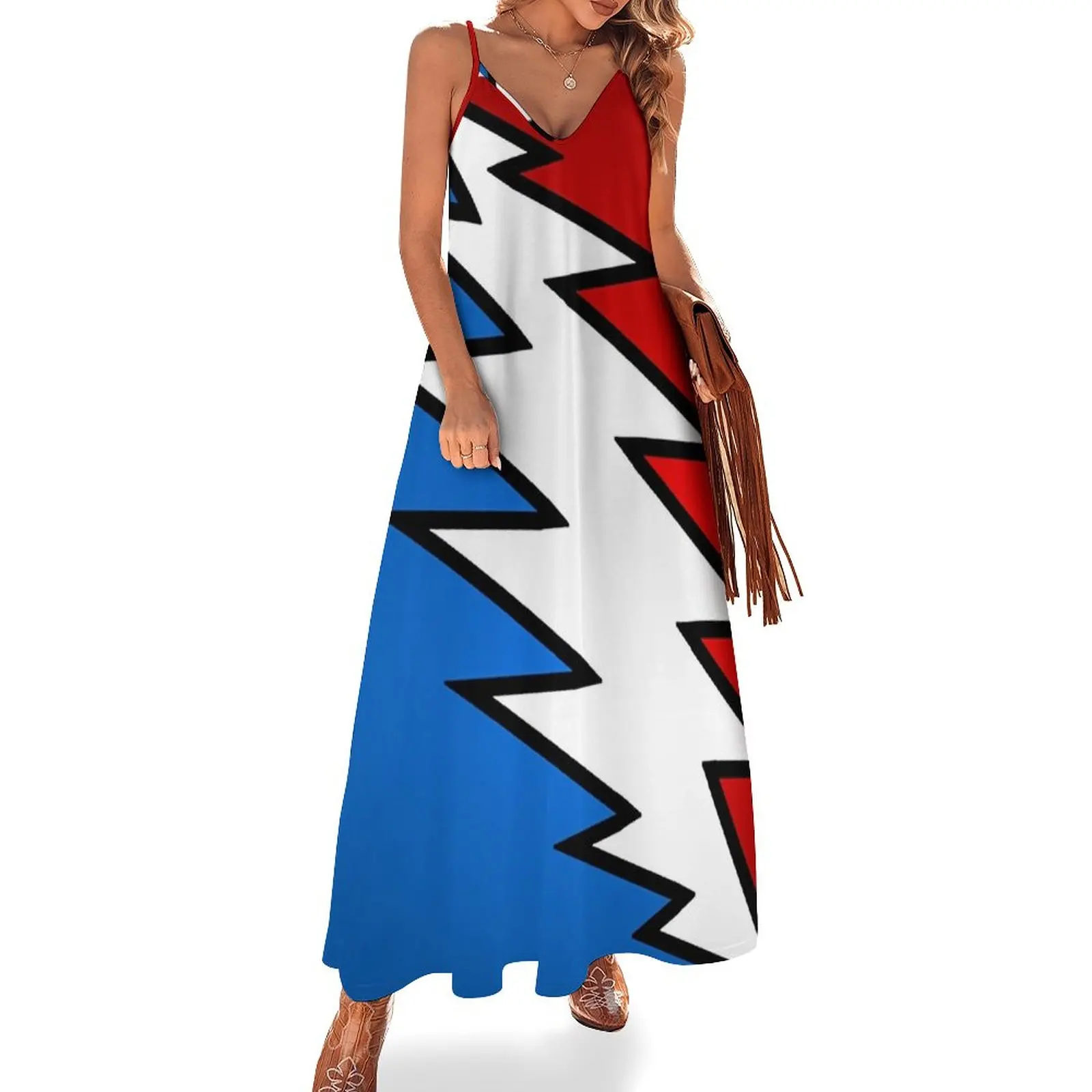 

Uncle Sam Dead Bolt Sleeveless Dress dress for woman Dresses