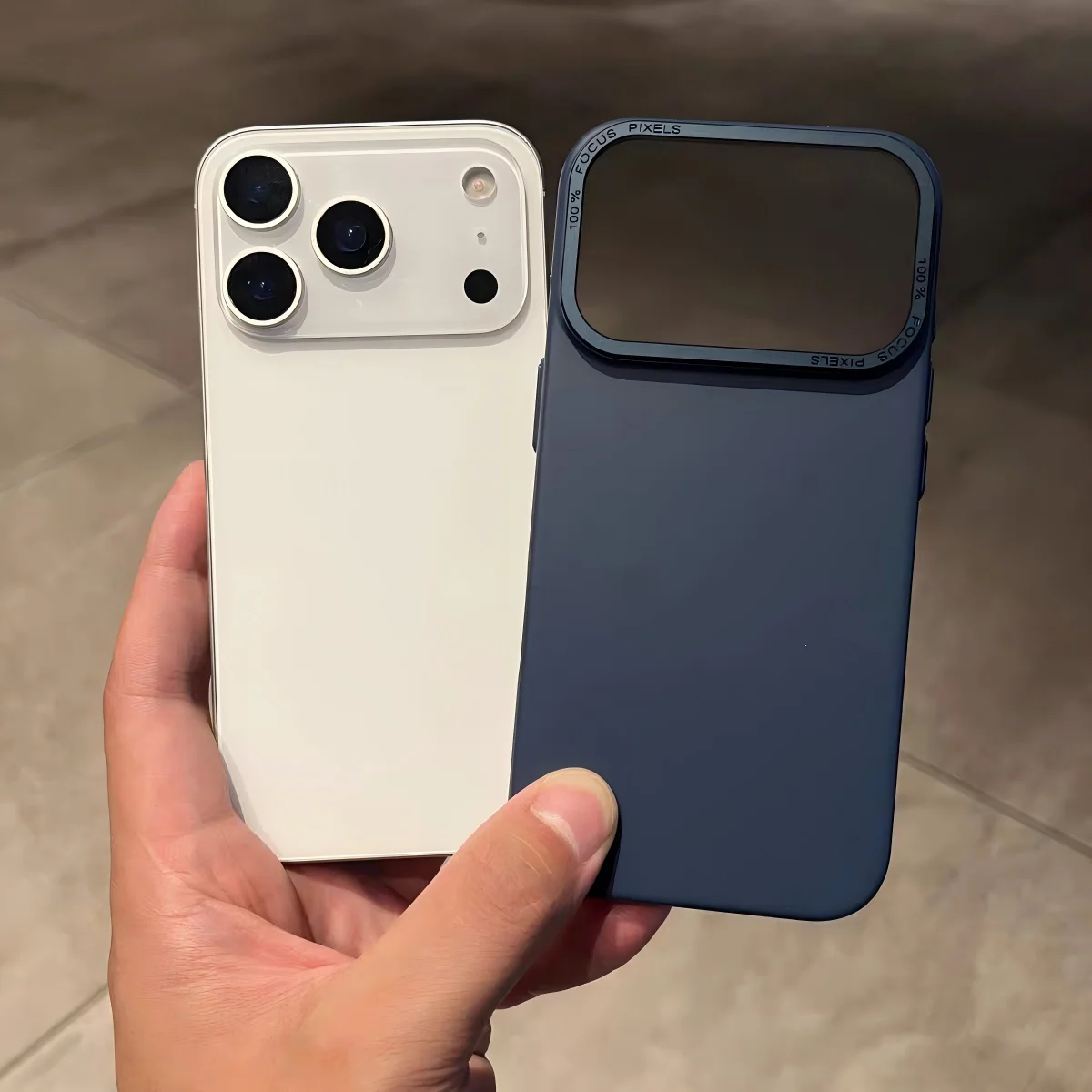 Luxury Frosted Skin Solid Color Phone Case with Metal Frame and Non-Slip Grip