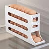 Refrigerator Egg Storage Box, 4-layer Egg Rack Dispenser, Kitchen Egg Automatic Mobile Storage Box, Refrigerator Can Hold Eggs 3