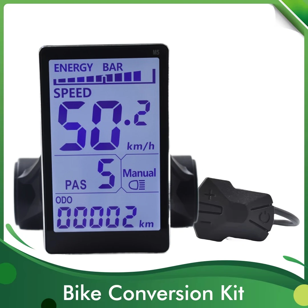 UART2 M5 24V 36V 48V Electric Bicycle Colorful Display E Scooter LCD Panel With USB UART For Mountain Electric Bike Parts (6PIN)