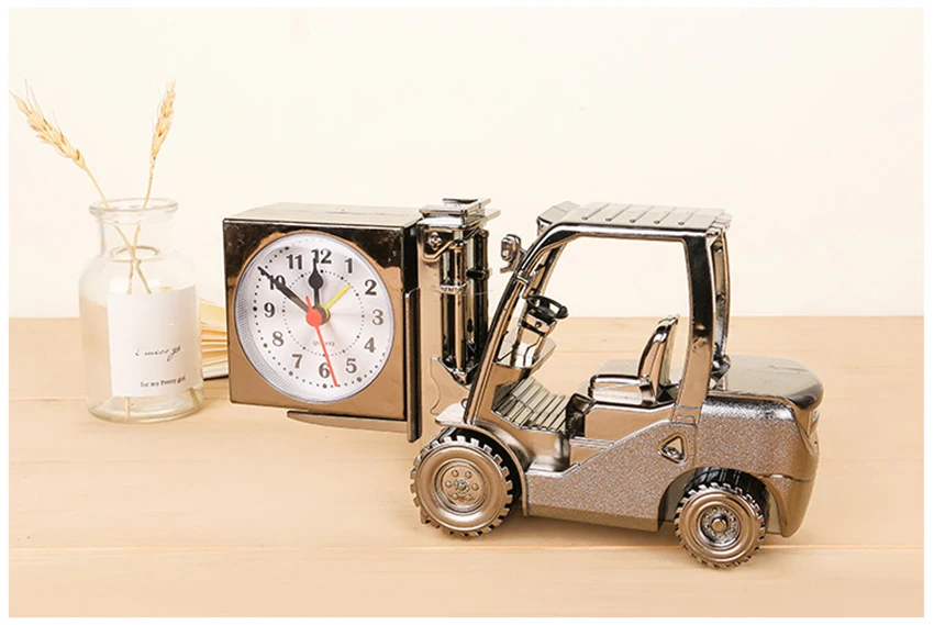 Retro Forklift Unique Digital Clock