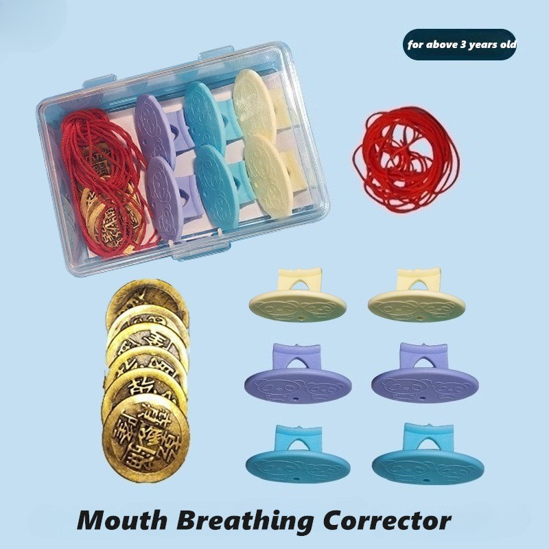 Children's Mouth Breathing Corrector Open Mouth Sleeping Convex Lip Muscle Training Device Oral Muscle Trainer Exercise Set