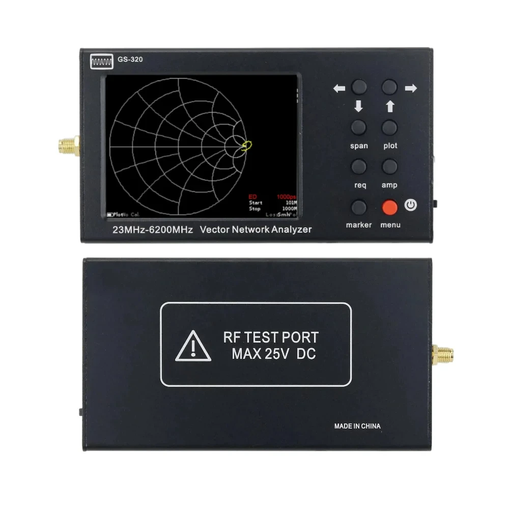 GS320 HTOOL 6G Vector Network Analyzer RF Antenna Tester VNA Handheld Portable Wireless Detector WIFI Antenna Reflection Tester 5