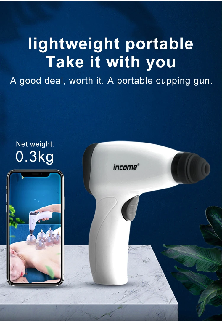 Description Picture 3 of item4 Cans Electric Vacuum Cupping Set Suction Cups Massage Physiotherapy Jars Chinese Medicine Anti Cellulite For Body Massager