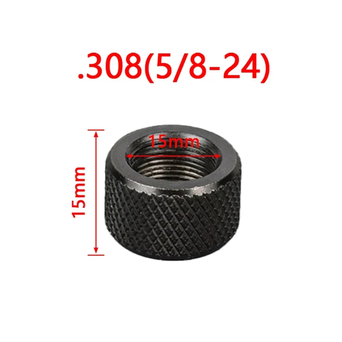 Sling swivel adapter .223 .308 Adapter 1/2-28 5/8-24 Steel Protector Nut Screw Rolling nut