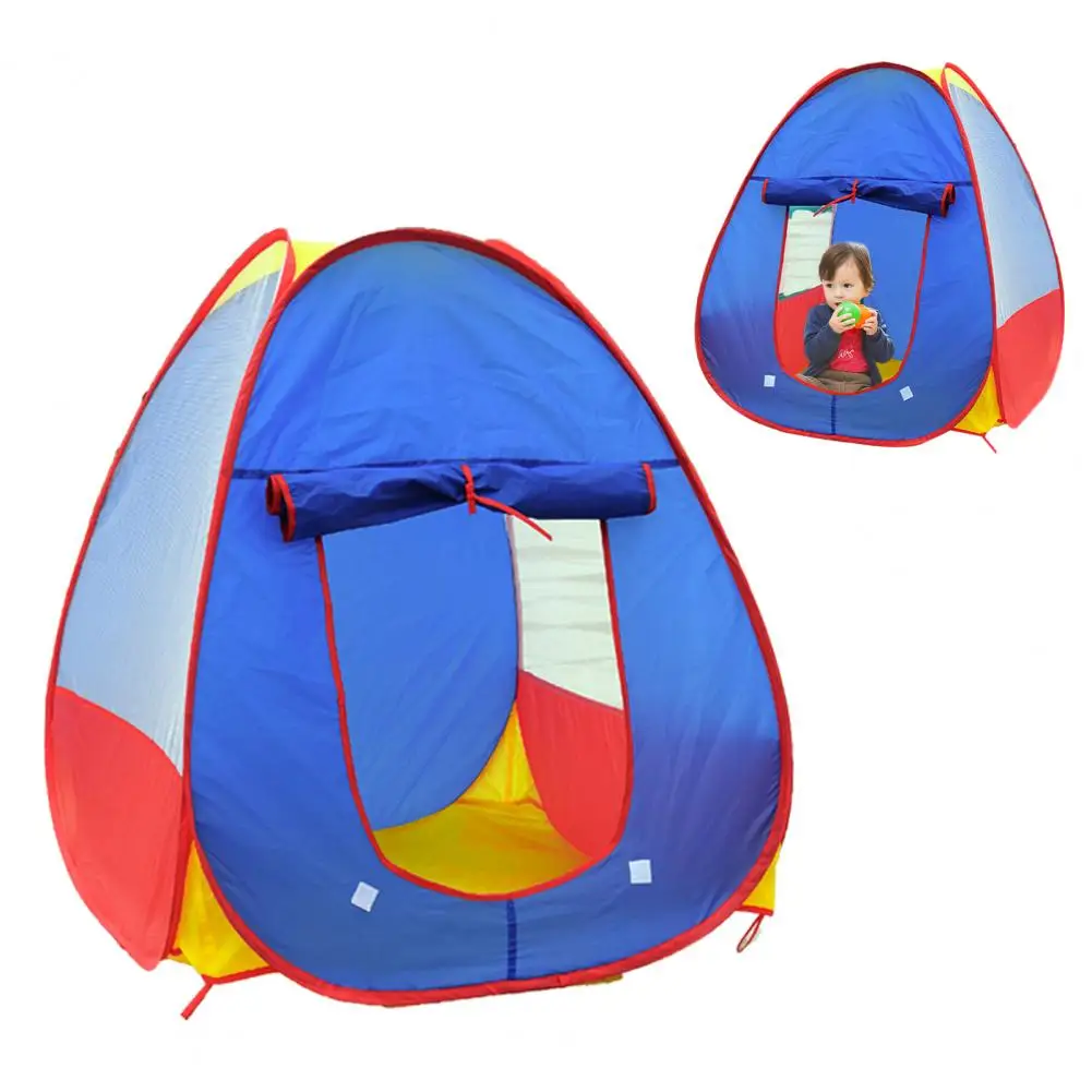 Children Indoor Tent Foldable Kids Castle Play Tent Toy for Girls Boys Indoor Outdoor Fun Gift with Mesh Windows Safe for Ages 4