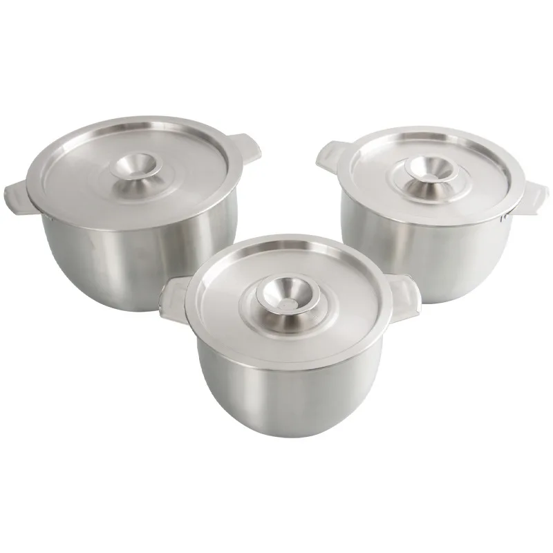 

24cm Stainless Steel Soup pot Stock Pot Set with Lid Kitchenware Stew Pot Cooking Tools Cookware Kitchen Accessories