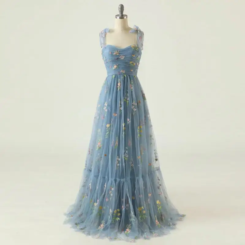 Vestido De Lu00ednea De Tul Y Lentejuelas Sin (Varios