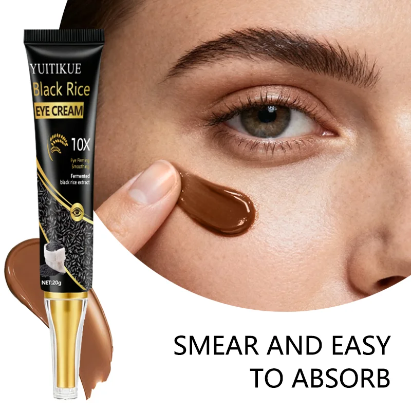 Black Rice Eye Cream 10x Tightening And Smoothing for Eye Skin Fermented Black Rice Extract for Beauty And Skincare