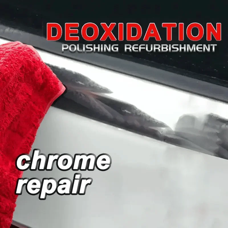 A Restoration Paste for Chrome Parts of Vehicles, Designed for Renewing Oxidized Chrome Trim And Emblems, Comes with a Sponge 5