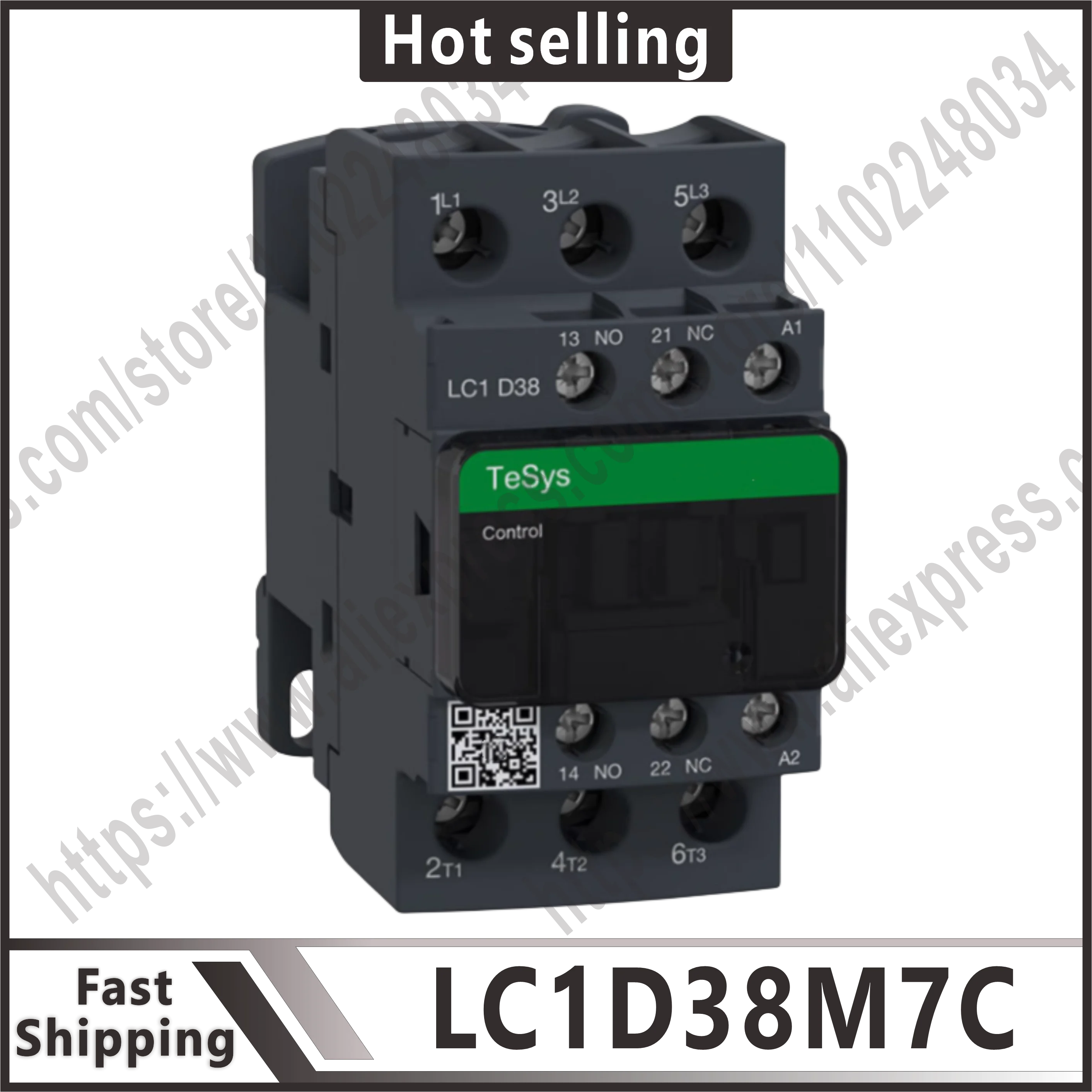 New-original-LC1D38-LC1D38M7-LC1D38M7C-TeSys-D-contactor-3P-3-NO-AC-3 ...