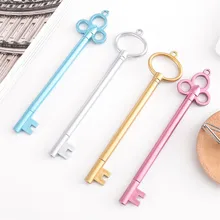 Stylo à Gel en forme de clé créative, 1 pièce, mignon, 0.5mm, papeterie à encre noire, stylo à Signature de clé rétro, fournitures scolaires et de bureau pour étudiants