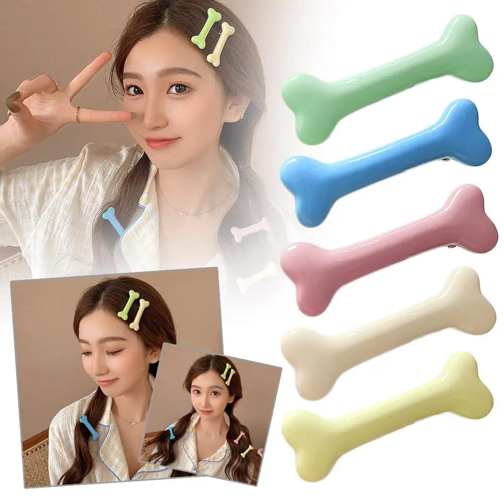 

Creative Women Dog Bone Design Hairpin Fashion Popular Charm Styling Hair Girls Accessories Tools Barrettes Clips Lovely T1N2