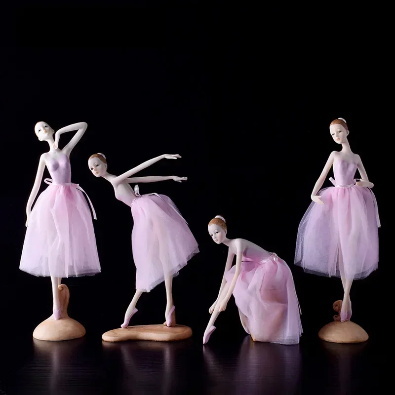 

Modern Ballet Dancing Angel Girl Resin Figure Accessories Birthday Gifts Home Livingroom Desktop Figurines Crafts Decoration Art
