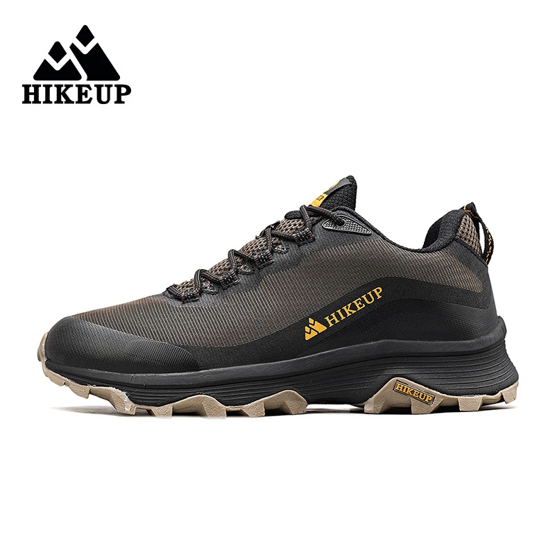 HIKEUP Outdoor Running Shoes Men Women Anti-skid Hiking Camping Sports Trail Male Safety Footwear Comfort Trekking Sneakers