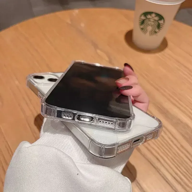 Magnetic Wireless Charger with Transparent Shockproof Case and Soft Bumper Cover