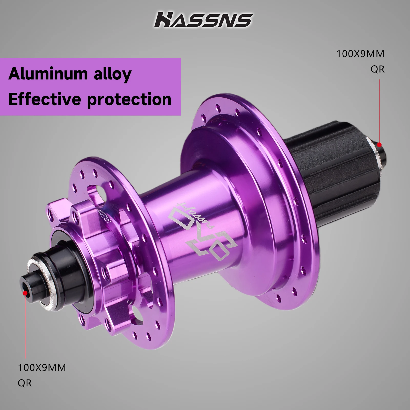 HASSNS DVO9 허브 360 사운드 MTB 큐브 32홀 베어링 허브 리어 자전거 부싱 산악 자전거 9 퍼프 노이지 큐브 8-12단 사이클링