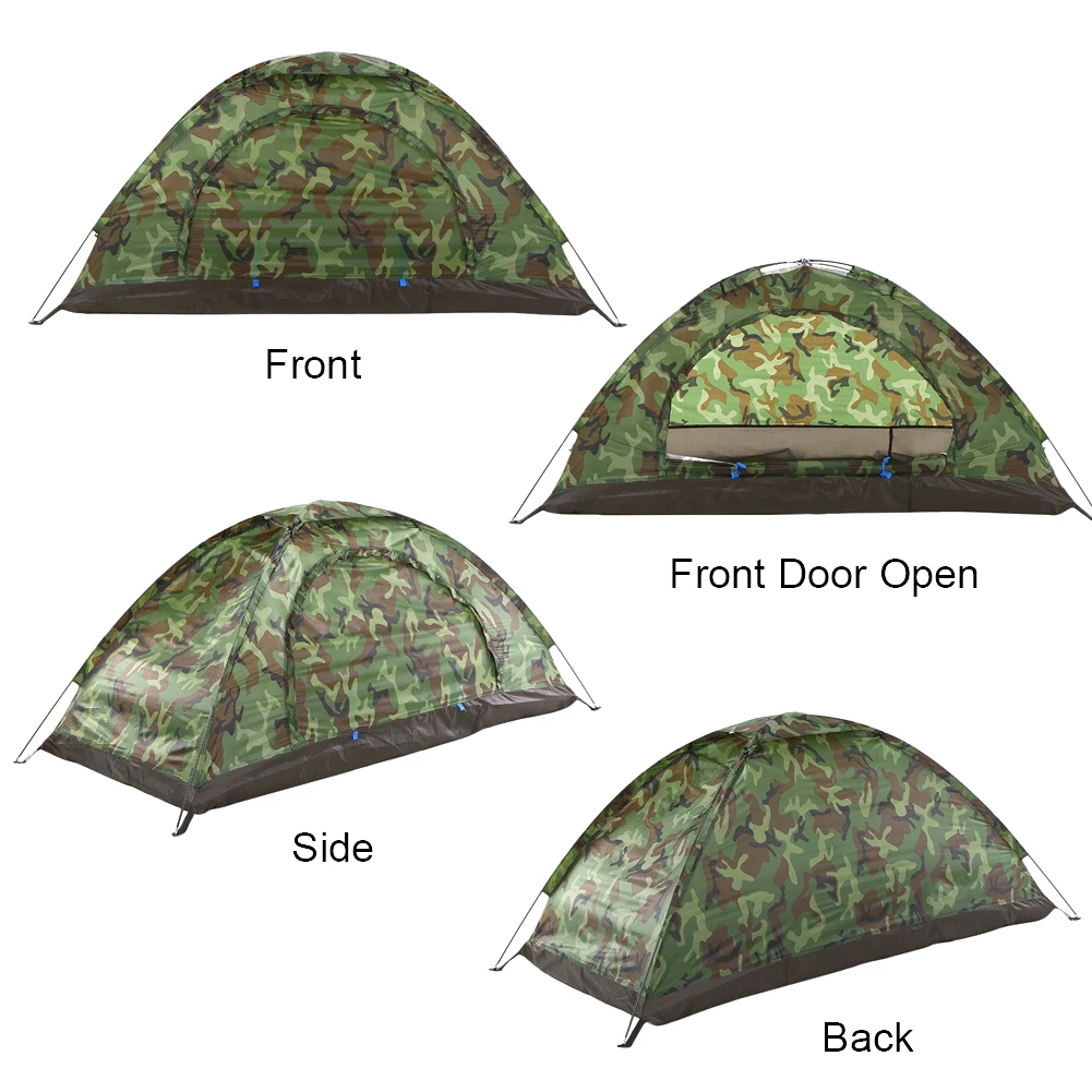 Hiking Kits Camping Tent 1 Person/2 Person Convenient To Store Fiberglass Hiking Tent Polyester Ultralight Shade Awnings pop canopy tent
