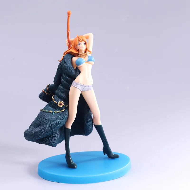 One Piece 20th Anniversary Nami Sexy Blue Rich Coat Nami Action