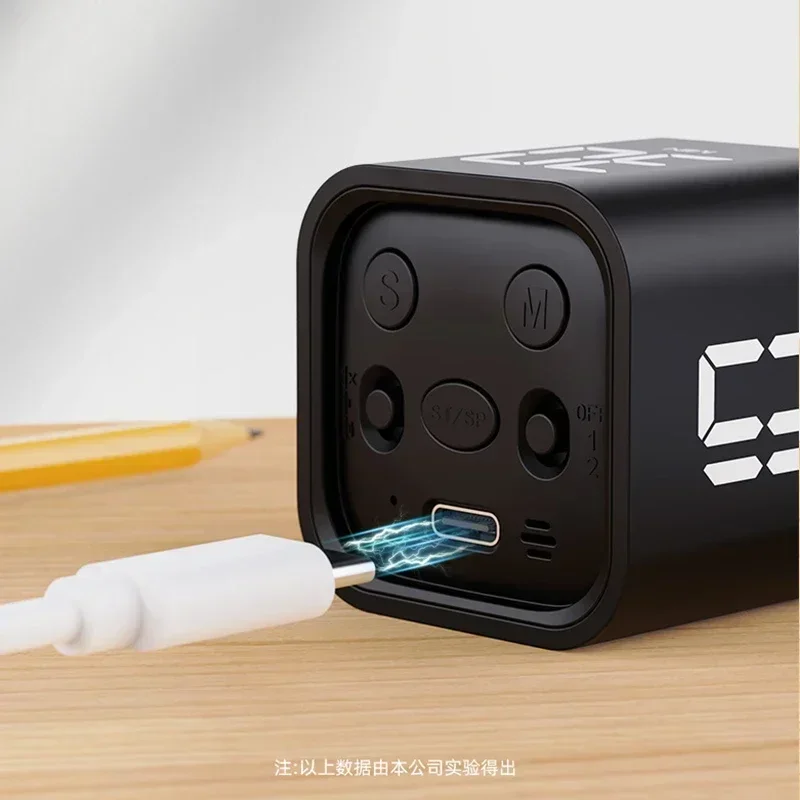 Productivity Cube Timer Gravity Sensor Flipping LED Display 4 Preset Time Dual Modes Countdown Cooking Study Mini Digital Timer digital timer visual timer