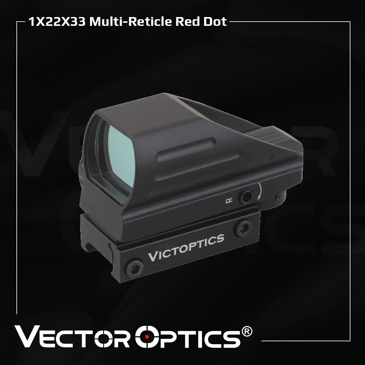 Red dot sight rifle scope Victoptics Riflescope Dual Illuminated 1X22X33 Red Green Dot Gun Sight 33Mm Scope Sight with 20Mm Rail