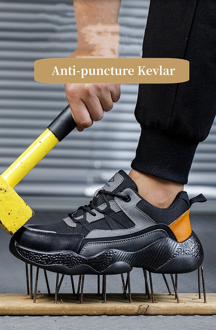 남성 안전 신발 여성 불멸의 작업 운동화 강철 발가락 작업 신발 Anti-smashing Anti-puncture Safety Boots 신발