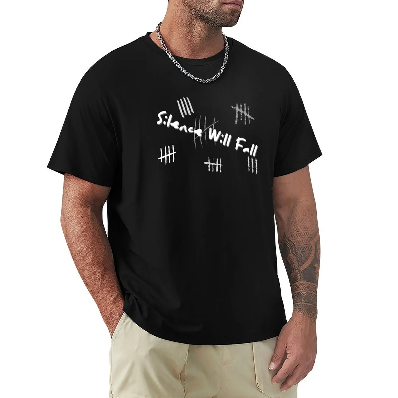 

Silence Will Fall T-Shirt oversizeds sports fans new edition mens graphic t-shirts hip hop