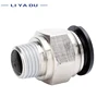 30/50/100PCS Pneumatic Fittings PC 4 6 8 10 12mm Male thread -M5 1/8 1/4 3/8 1/2 01 02 to Tube push air tube Straight connection