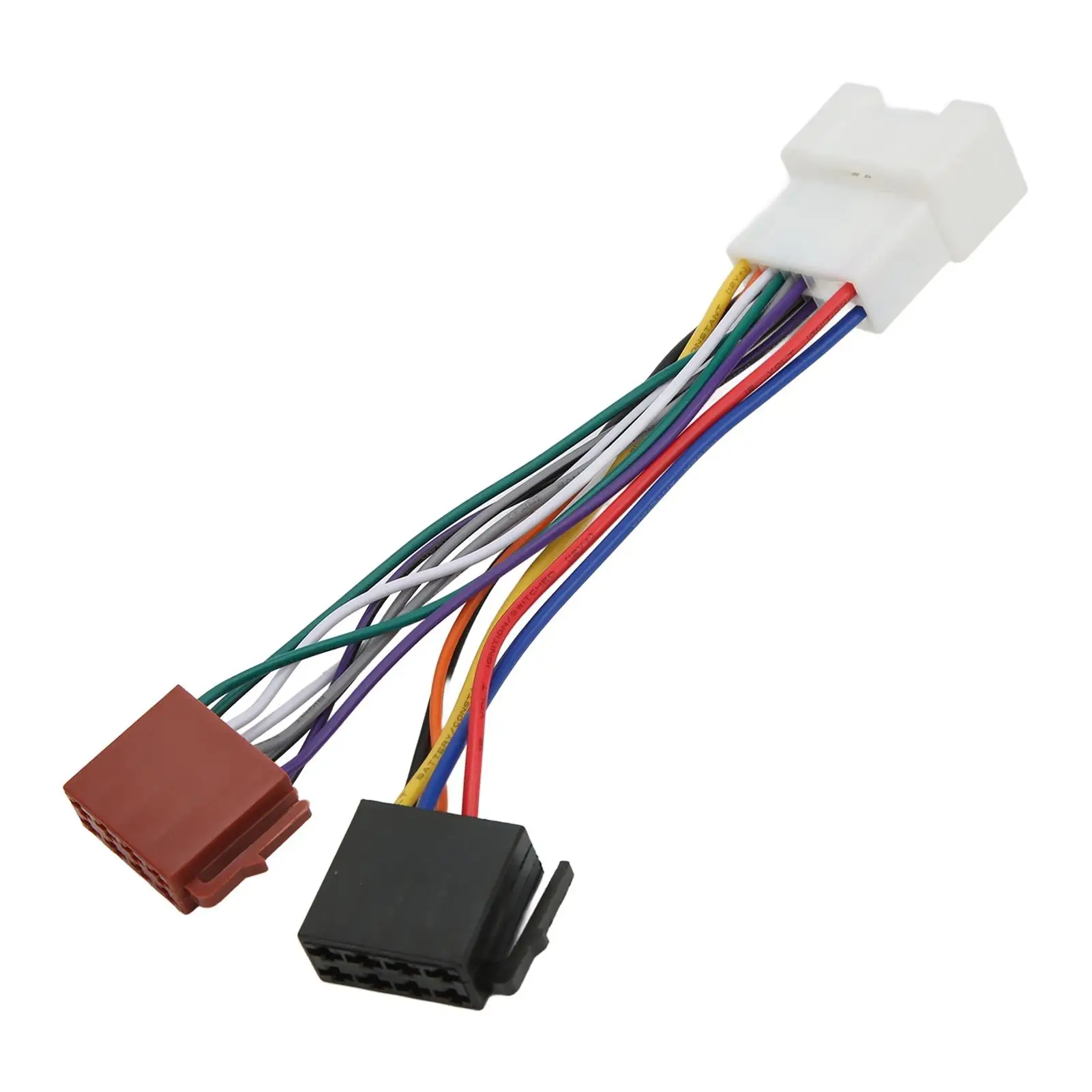 for Iso Wiring Harness Connector Pre Stripped Simple Install for Iso Male Wire Harness Adapter Heat Resistant refitting Bus