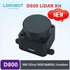 LDROBOT D800 Lidar Kit 25meters DTOF ROS Car SLAM Navigation Scanning Laser Radar Sensor Support ROS1 and ROS2 for outdoor 1